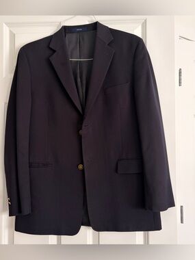 Lord & Taylor Dark Navy Two-Button Sport Coat
